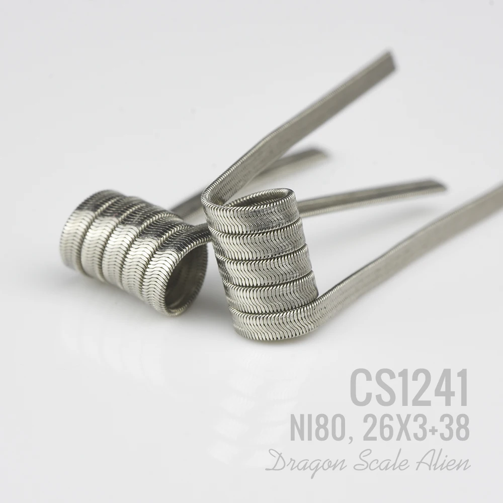 

HOT 2pcs VAPJOY Dragon Scale Alien Coil NI80 26X2+36 Alien clapton Fused clapton Fit RDA RTA RDTA vape tank E Cigarette DIY Coil