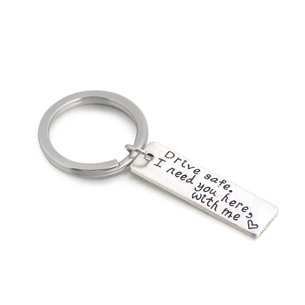 

Drive Safe I Need You Here With Me Keyring Keychain Couple Family Love KeyRings romantic festival