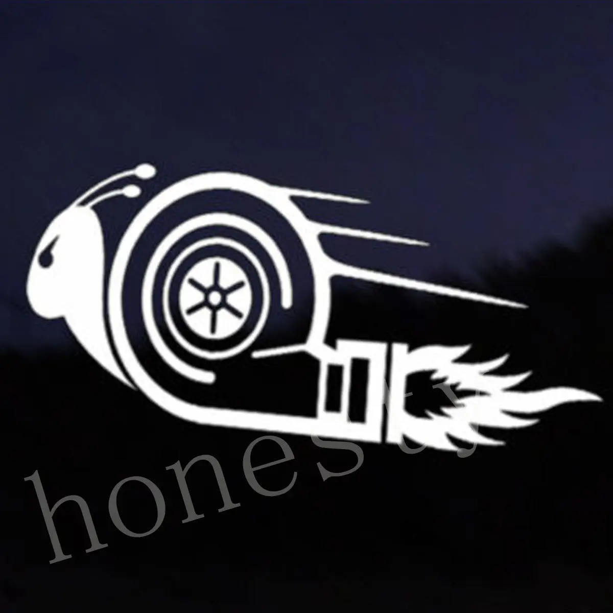 Funny Snail Car Decal Vinyl Sticker JDM VW DUB Drift Race Euro Swag
