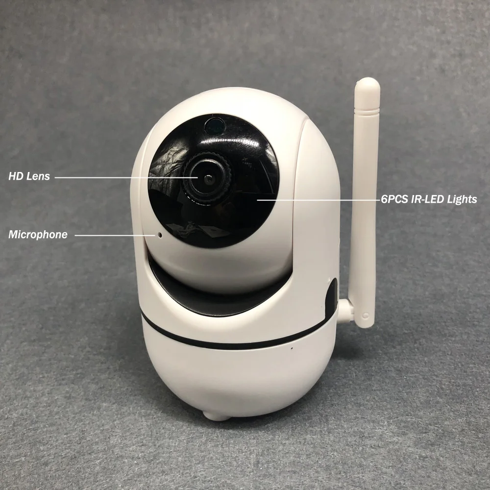 HD 1080P Беспроводная интеллектуальная купольная IP камера WiFi автоматическое