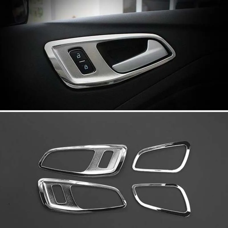 Car Accessories Trim Chrome Interior handle Cover For Ford C-MAX CMAX 2011 2012 2013 Car Accessories Trim Chrome Interior handle Cover For Ford C-MAX CMAX 2011 2012 2013