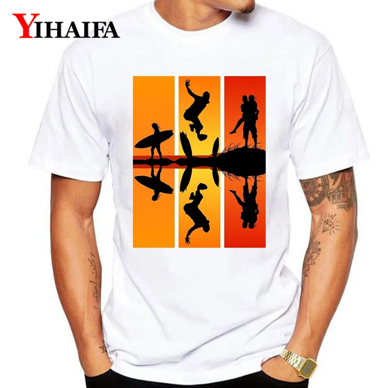 

Summer T-Shirt Men Male suit gym Print Nightfall Sports Man Graphic Tees Casual White Tee Shirts Unisex Tops
