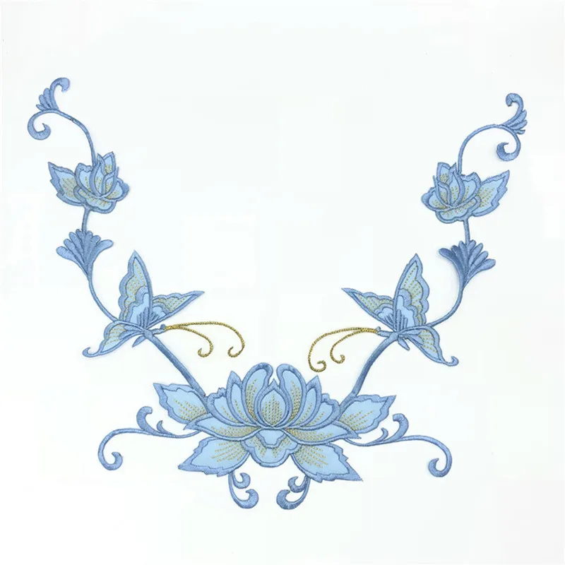 Iron On Patch Flower Butterfly Sewing Accessories Applique Sticker Embroidered Patches For Clothes Dress T-shirt | Дом и сад