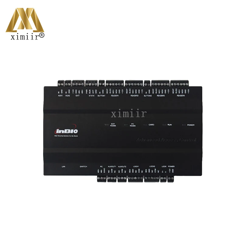 Biometric inbio260 two doors fingerprint access control board for fingerprint and card reader with RS485 and wiegand input