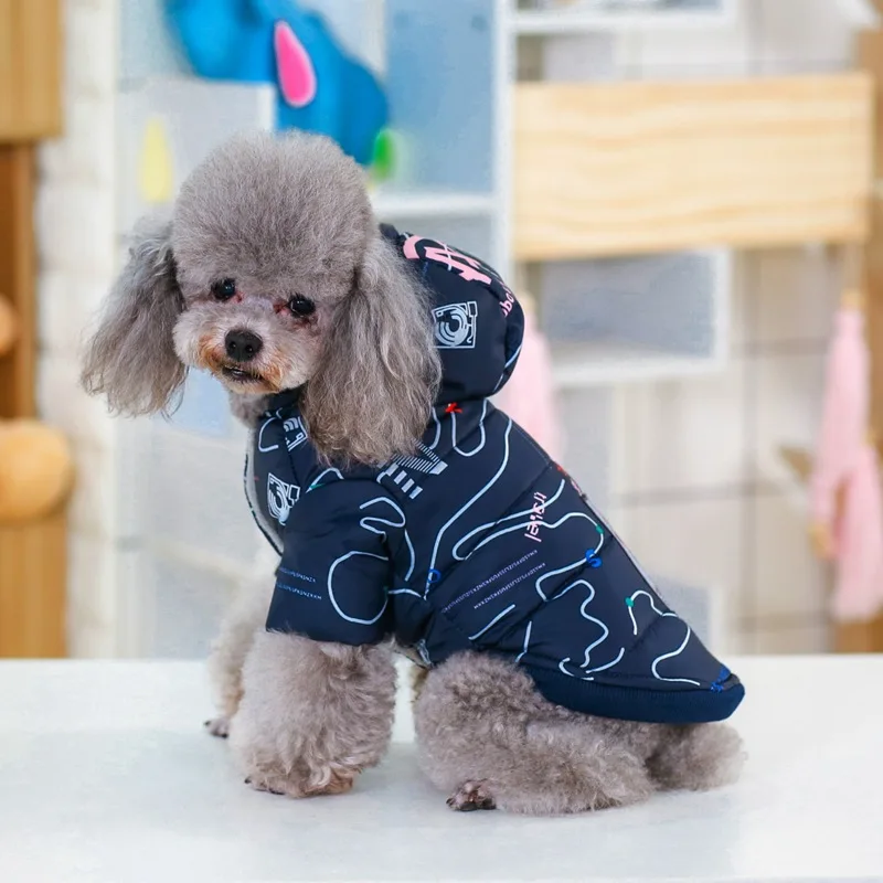 Собачий пуховик для собак модная толстовка с капюшоном пальто для маленьких собак осень зима теплый костюм товары для собак породы чихуахуа для щенка куртка пальто