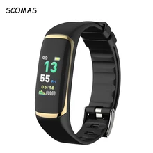 

SCOMAS P9 Smart Band Bluetooth 4.0 Heart Rate Monitor Wristband HRV Blood Oxygen Fitness Tracker For IOS Android Smart Bracelet