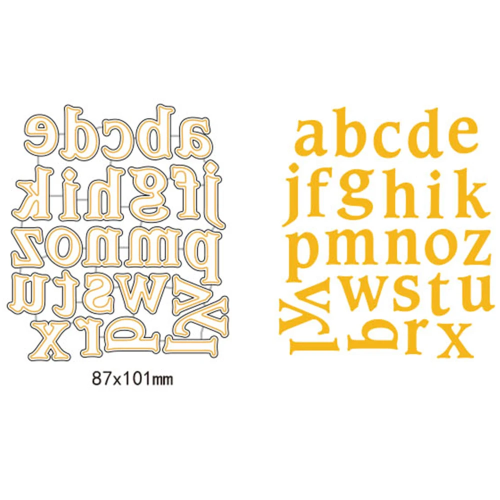 

Lower case letters Metal Cutting Dies Craft Dies Scrapbooking New 2018 Dies Cut Stamps Embossing Stencils Paper Cards Making