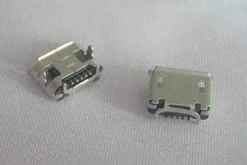 

50pcs Micro USB 2.0 Connector B Type 5pin SMT Female receptacle right angle Tail SMT reflow solderable locators Rohs New