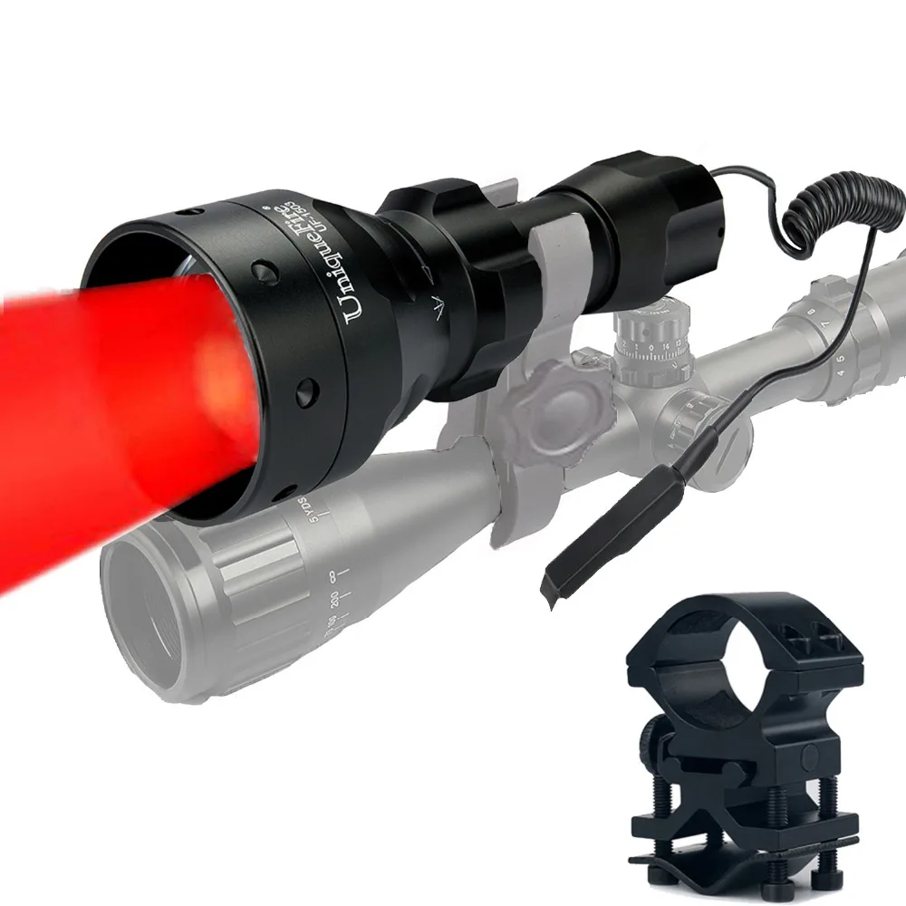 UniqueFire 1503 XRE Red Predator Light Waterproof Led Flashlight 50mm