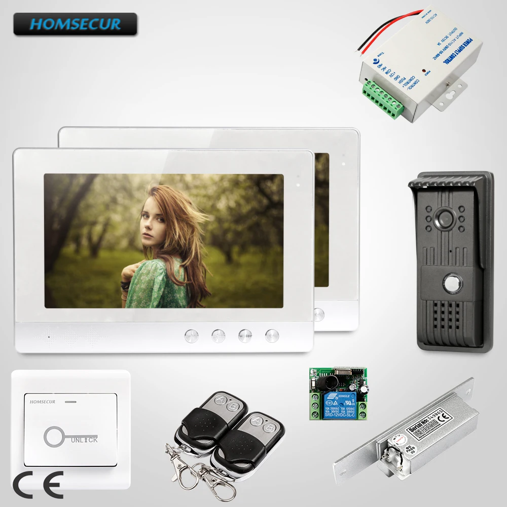 

HOMSECUR 10.1inch Wired Video Door Phone Intercom System with Ultra-large Screen Monitor XC003+XM101-S