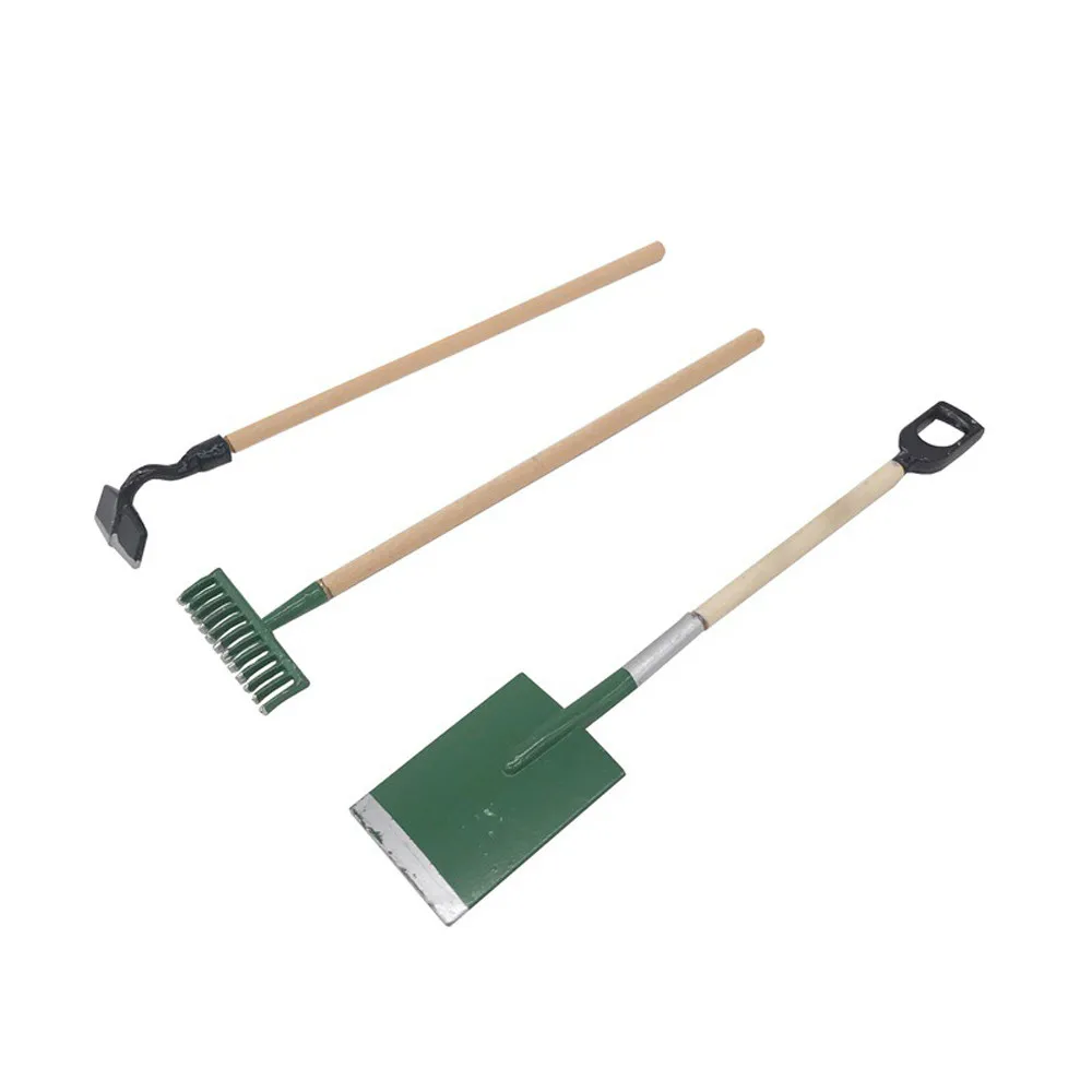 

Huang Neeky #501 dollhouse toy mini 3pcs 1:12 Dollhouse Miniature Garden Tools Shovel Rake Spade Decor 3.6in Free shipping