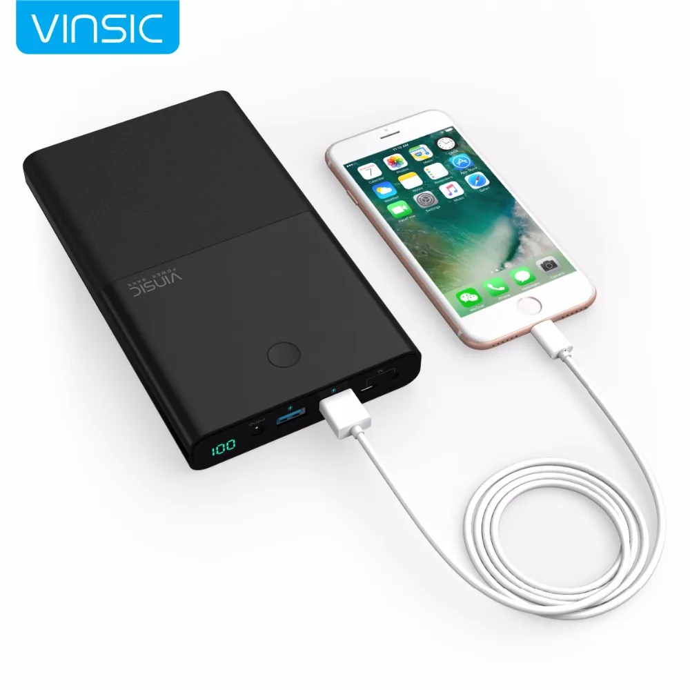 bilder für Vinsic 30000 mah 4.5a/19 v notebook energienbank schnellladung dual ports externes ladegerät für laptops tabletten iphone samsung bilder für Vinsic 30000 mah 4.5a/19 v notebook energienbank schnellladung dual ports externes ladegerät für laptops tabletten iphone samsung