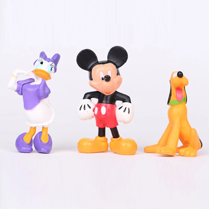 Детские игрушки Disney 6 шт./компл. милые мини Клубные Микки Маус Минни Дональд Дак