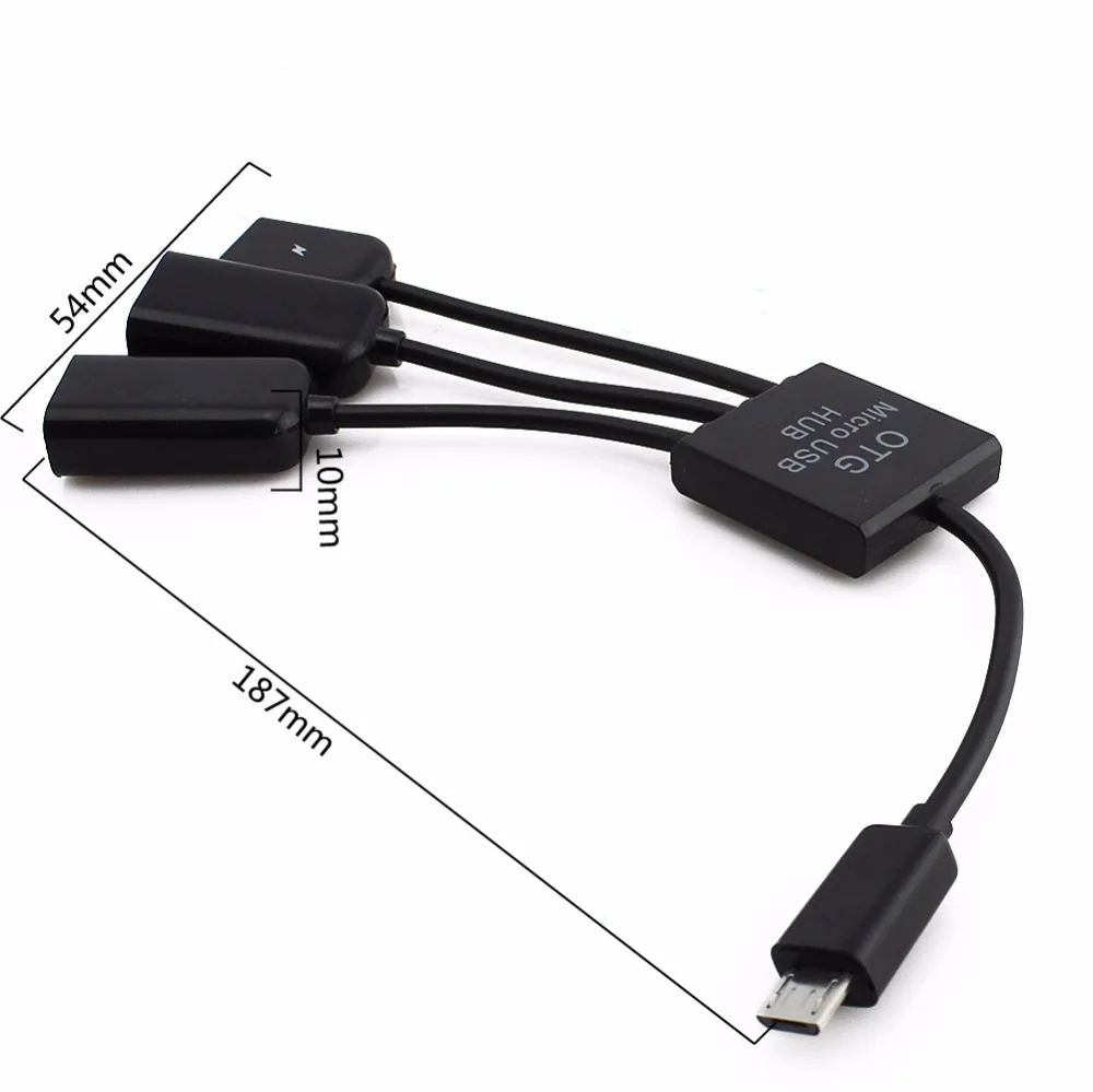 4 порта USB 2 0 портативный в 1 микро хост OTG кабель зарядный концентратор Шнур