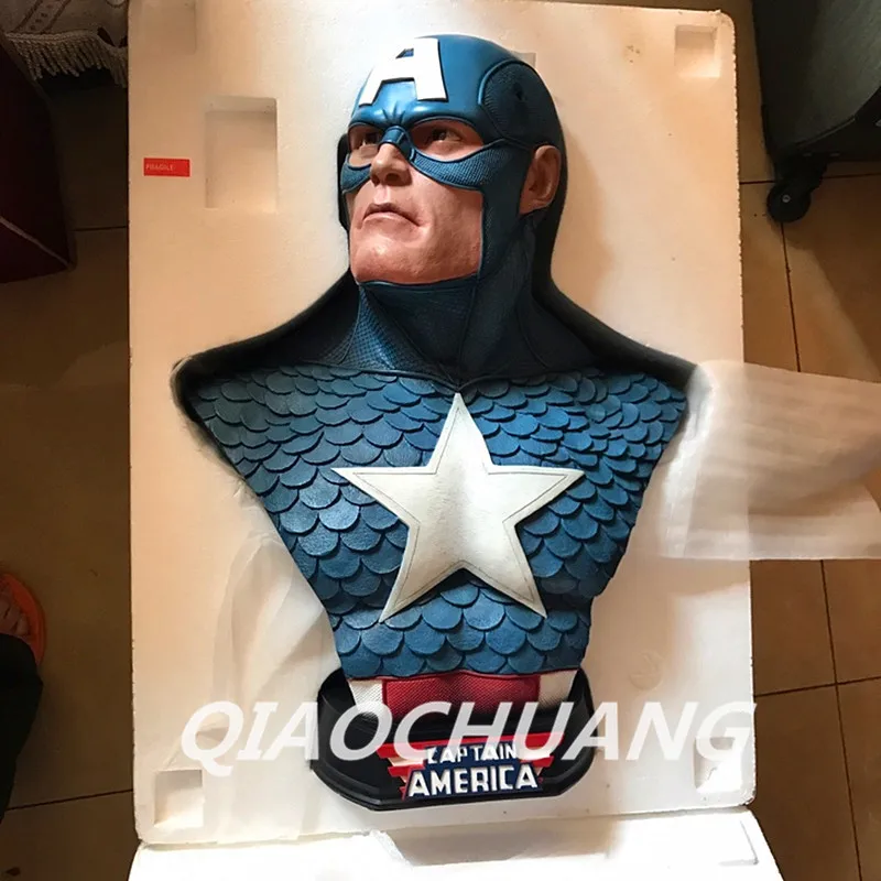 

Captain America 3: Civil War Statue Captain America 1:1 Bust(LIFE SIZE) Avengers Steven Rogers Sculpture Resin Model Toy W233