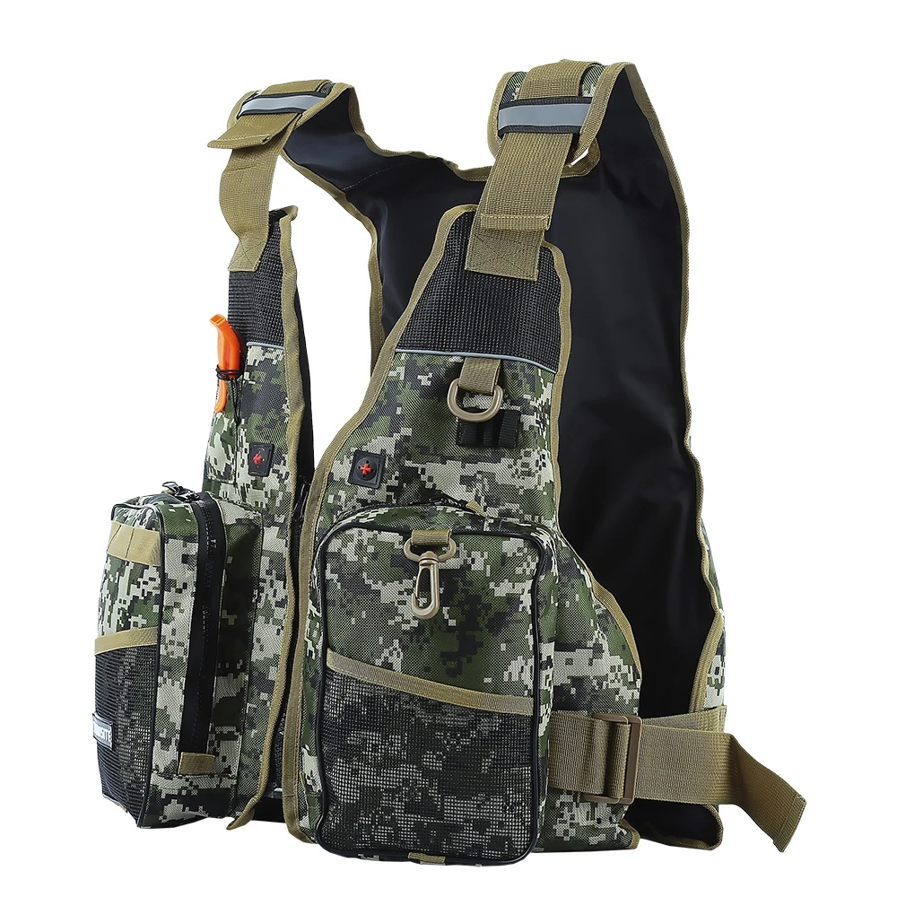 Outdoor Camouflage Vest Digital Aid Life Jacket Camouflage Aid Unisex ...