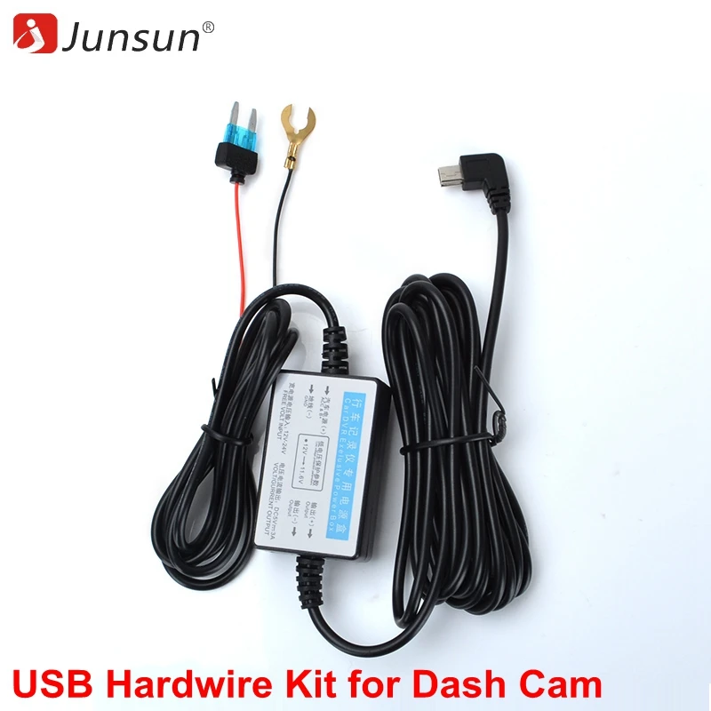 

Mini USB Hardwire Kit for Dash Cam 5V 2.5A Reaview Mirror Camera GPS Car Charger Cable Kit Auto Charging Real-Time Monitoring