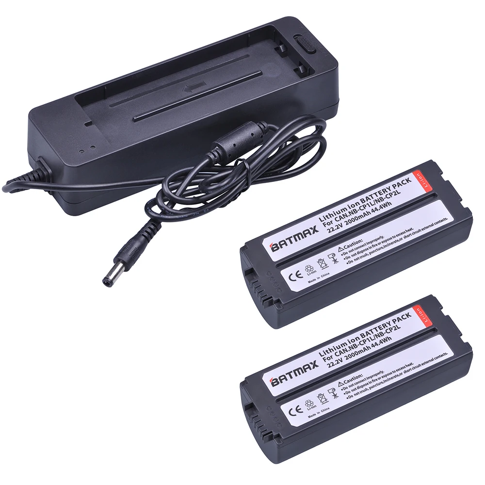 Batmax 2 шт. NB-CP2L NB CP1L батарея akku+ зарядное устройство Комплект для фотопринтеров Canon SELPHY CP800, CP900, CP910, CP1200, CP100, CP1300