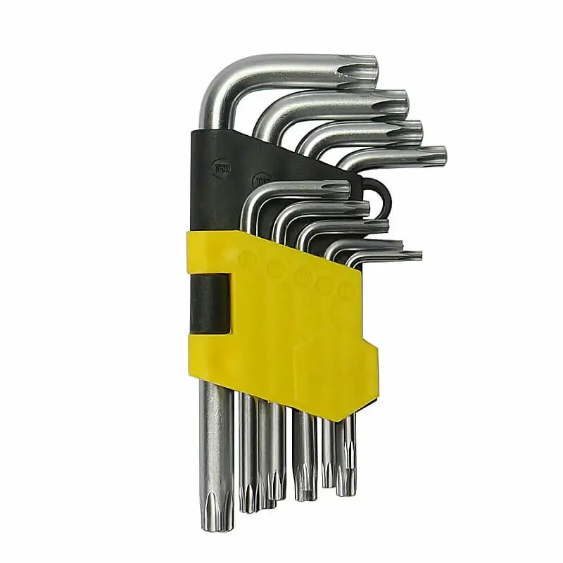 9pcs/set T10-T50 Torque Wrench Torx Socket Hexagon Key Universal Internal Hexagonal Wrench Set 9pcs/set T10-T50 Torque Wrench Torx Socket Hexagon Key Universal Internal Hexagonal Wrench Set