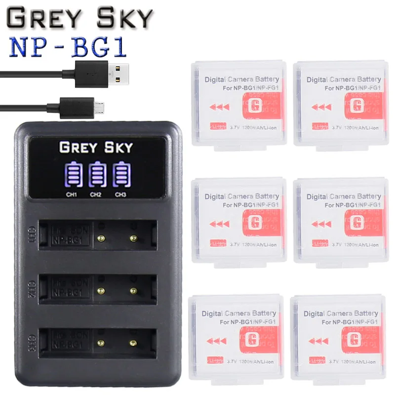 

NP-BG1/FG1 NP-BG1 NP BG1 FG1 Battery For SONY 3-Slots Charger DSC-H3 DSC-H7 DSC-H9 DSC-H10 DSC-H20 DSC-H50 DSC-H55 DSC-H70