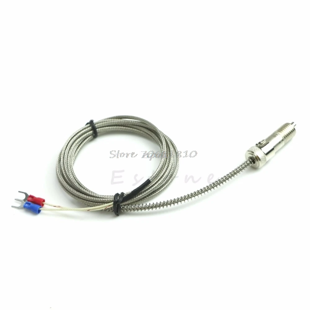 

2M 0-600 Degree K Type Adjustable Compression Spring Thermocouple Depth Probe Sensor Z09 Drop ship