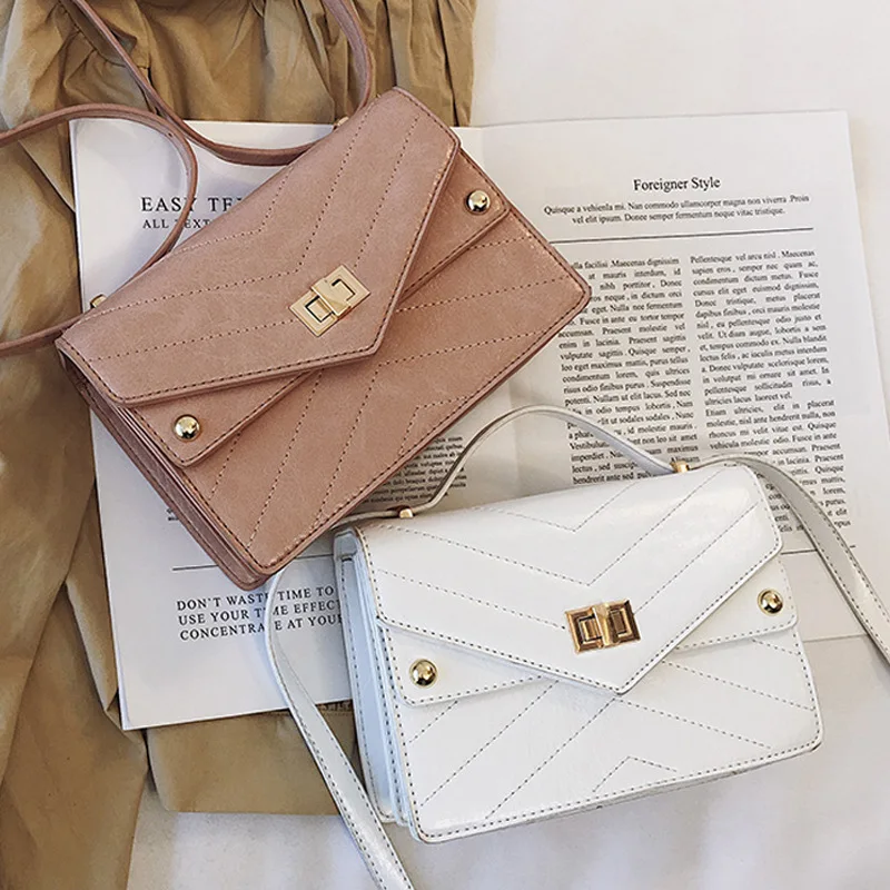 

JIHAO Brand Design Simple Bag Female PU Leather Ladies Crossbody Bags Solid Shoulder Bag Mini Flap Bag Fashion Women Handbags