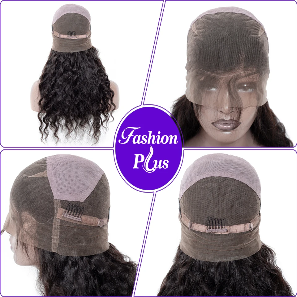 Полностью кружевные человеческие волосы парики для женщин короткие человеческие волосы натуральный цвет свободная волна бразильские Remy