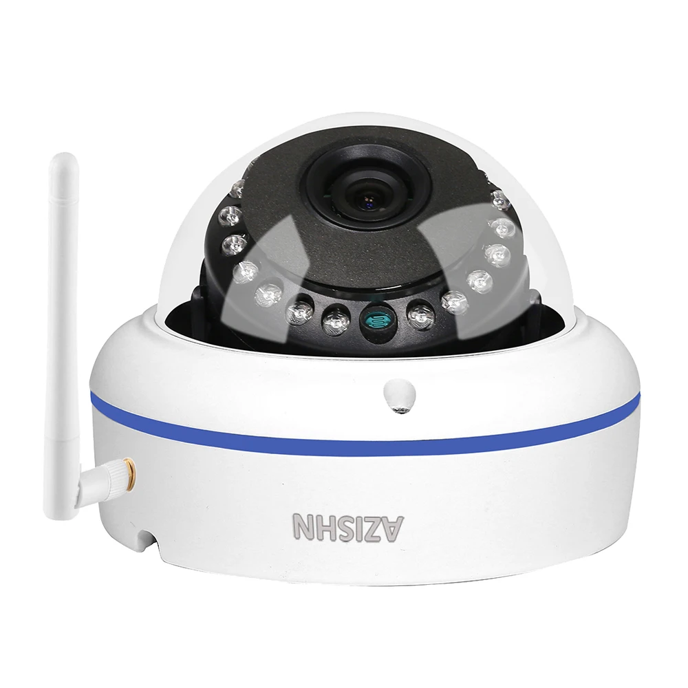 AZISHN Vandalproof Wifi Проводная ip-камера 720 P/960 P/1080 P Yoosee Обнаружение движения IP66 15IR CCTV камера с поддержкой sd-карты до 128G