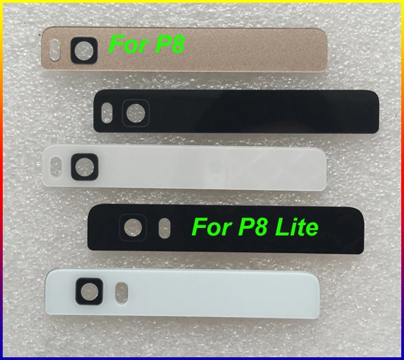 imágenes para Original de la Nueva Tapa de Cristal Superior Con Lente de la Cámara Para huawei ascend p8 & p8 lite puerta trasera trasera de vivienda 10 pc/lot imágenes para Original de la Nueva Tapa de Cristal Superior Con Lente de la Cámara Para huawei ascend p8 & p8 lite puerta trasera trasera de vivienda 10 pc/lot