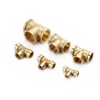 

Tee Type Brass Pipe Fitting Adapter Coupler Connector For Water Fuel Gas 1/8" 1/4" 3/8" 1/2" 3/4" 1"BSP Female Thread 3 Way