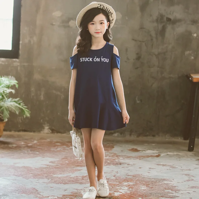

New Summer 2019 Baby Leisure Dress Kids Cotton Dress Baby Casual Dress Ruffles Kids Dress Girl Toddler Clothes,#5233