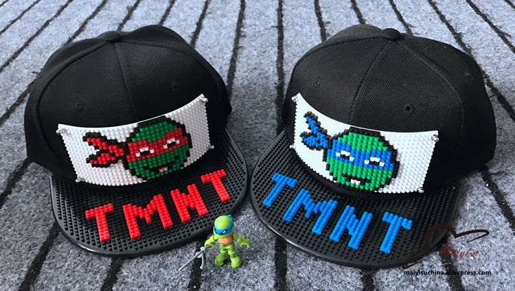 Новая бейсболка TMNT с мозаичным блоком, бейсболка в стиле хип-хоп, Snapback, DIY, Классические кепки для мужчин и женщин, шапка