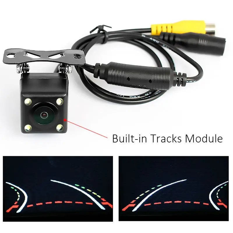 

HD 170 Degree Advanced Dynamic Parking Track Rear View Reversing CCD Camera Night vision Waterproof Dust-proof