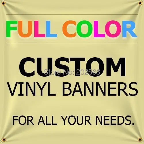 

HEAVYWEIGHT FULL COLOR VINYL CUSTOM OUTDOOR BANNER - WE SELL THE BEST