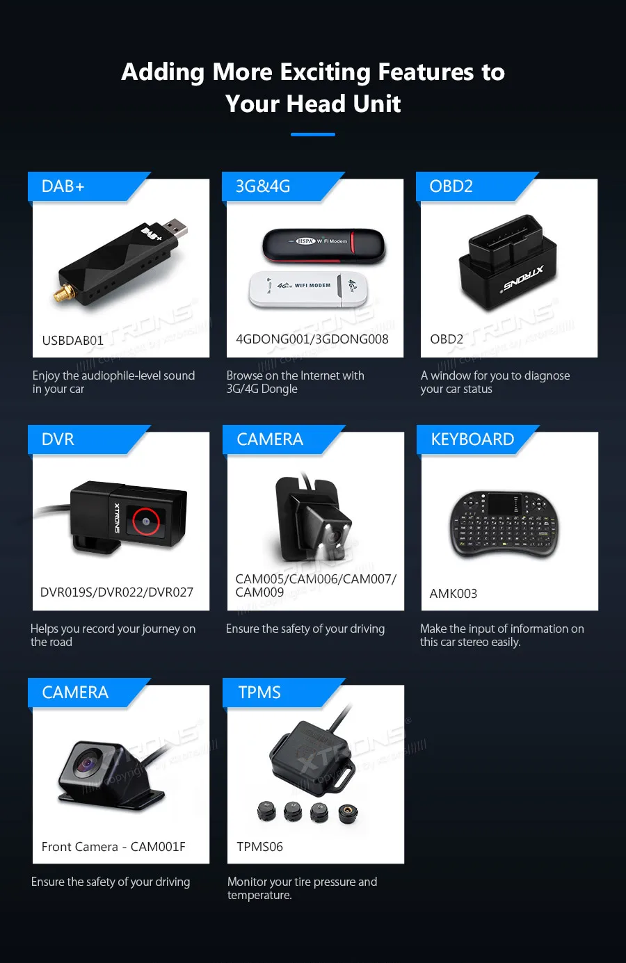 Cheap XTRONS 9" Android 9.0 Car Multimedia Stereo Player For Toyota RAV4 Corolla Prado Plug Play Design Radio GPS WIFI TPMS OBD NO DVD 22