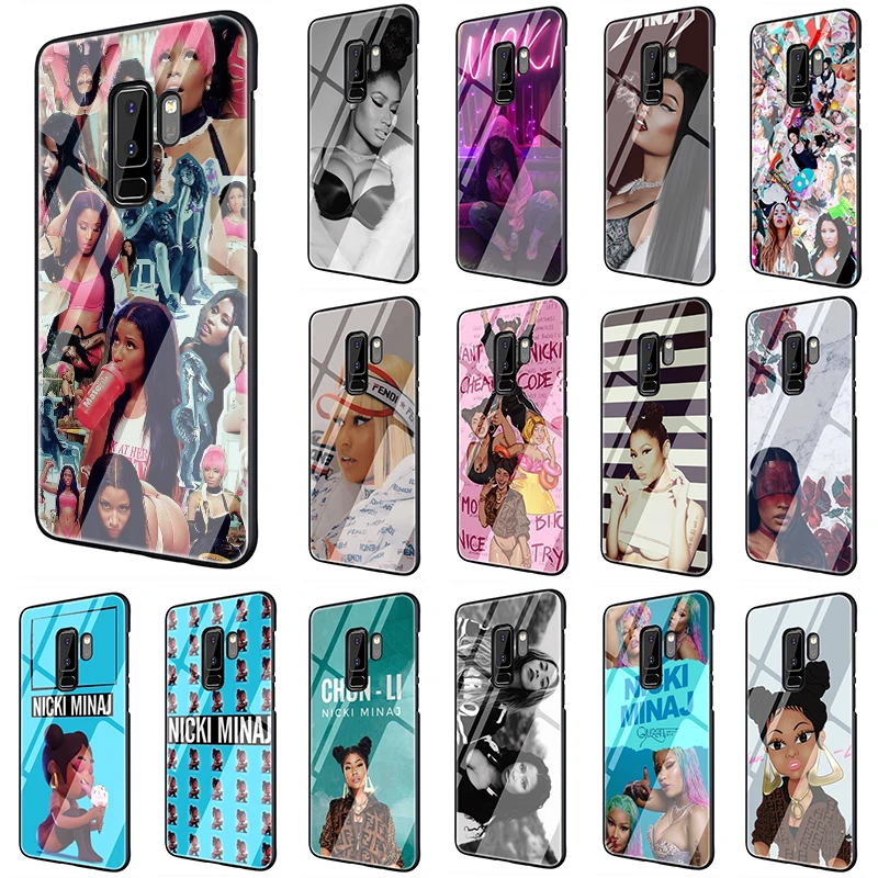 

Nicki Minaj Tempered Glass soft phone case for Samsung Galaxy S7 Edge S8 S9 S10 Note 8 9 10 Plus A10 A20 A30 A40 A50 A60 A70