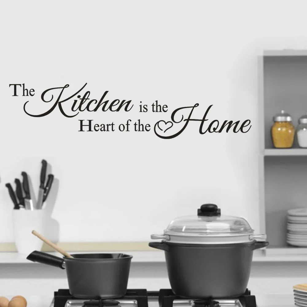 Alfabeto Frasi La Cucina Complementi Arredo Casa Autoadesivo Della Parete Della Decalcomania Camera Da Letto Del Vinile Di Arte Murale Decorazioni Della Parete Del Salone Pegatinas Decoration Living Room Wall Decorations Living Roomwall