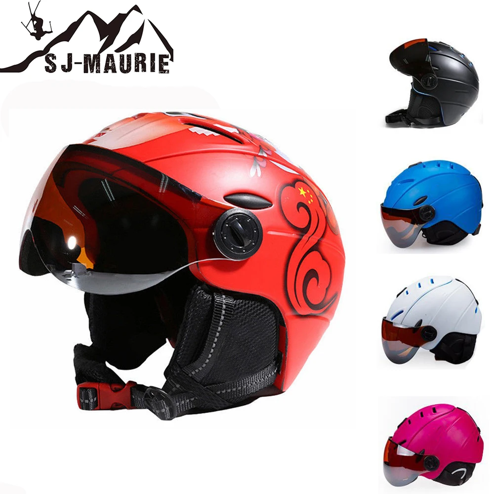

Sport Safety Ski Helmet Men Women Half-covered Integrally Outdoor Sport Helmet with Visor Snow Gear Snowboard Skateboard Helmet