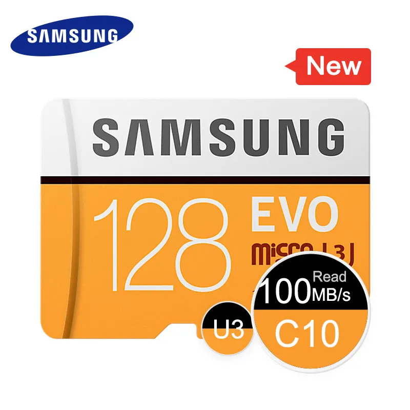 Samsung Новый 128 ГБ 64 Micro SD карты памяти EVO 32 95 МБ/с. 100 C10 SDHC SDXC u1 U3 г 100% оригинал карта