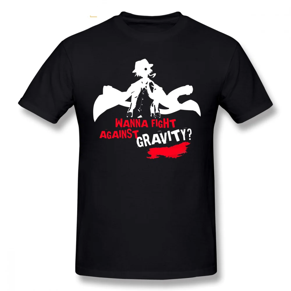 Bungou Stray Dogs T Shirt Chuuya Nakahara T-Shirt Short Sleeve 5x Tee Basic Men Fun Graphic Cotton Tshirt | Мужская одежда