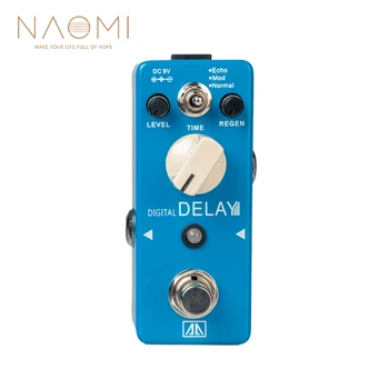 

NAOMI Aroma APE-5 Guitar Effect Pedal Digital Delay Guitar Effect Pedal 3 Modes Dealy Effects Aluminum Alloy Body True Bypass