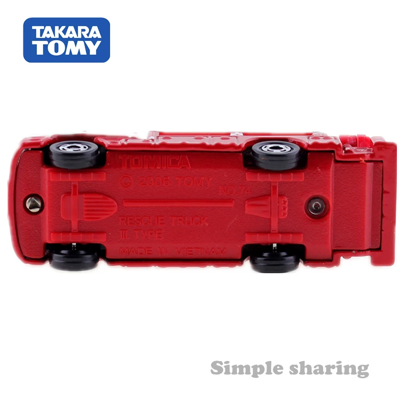 Takara TOMY Tomica No.74 аварийно спасательных модель пожарного грузовика комплект литой