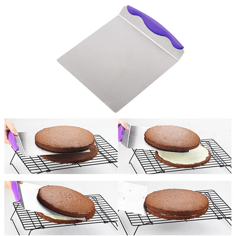  Large Cake Lifter Spatula Server Dessert Bread Pastry Transfer Stainless Steel Pizza Dough Scraper 