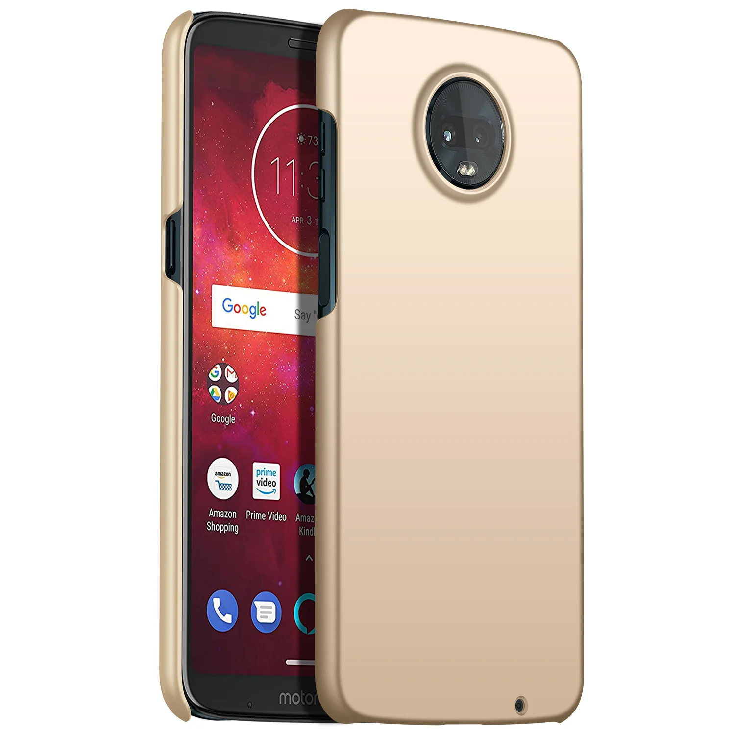 Для Motorola Moto Z3 Play Z2 Play чехол, ультратонкий минималистичный тонкий защитный чехол для телефона задняя крышка для Motorola Moto Z3 Play - Цвет: Gold