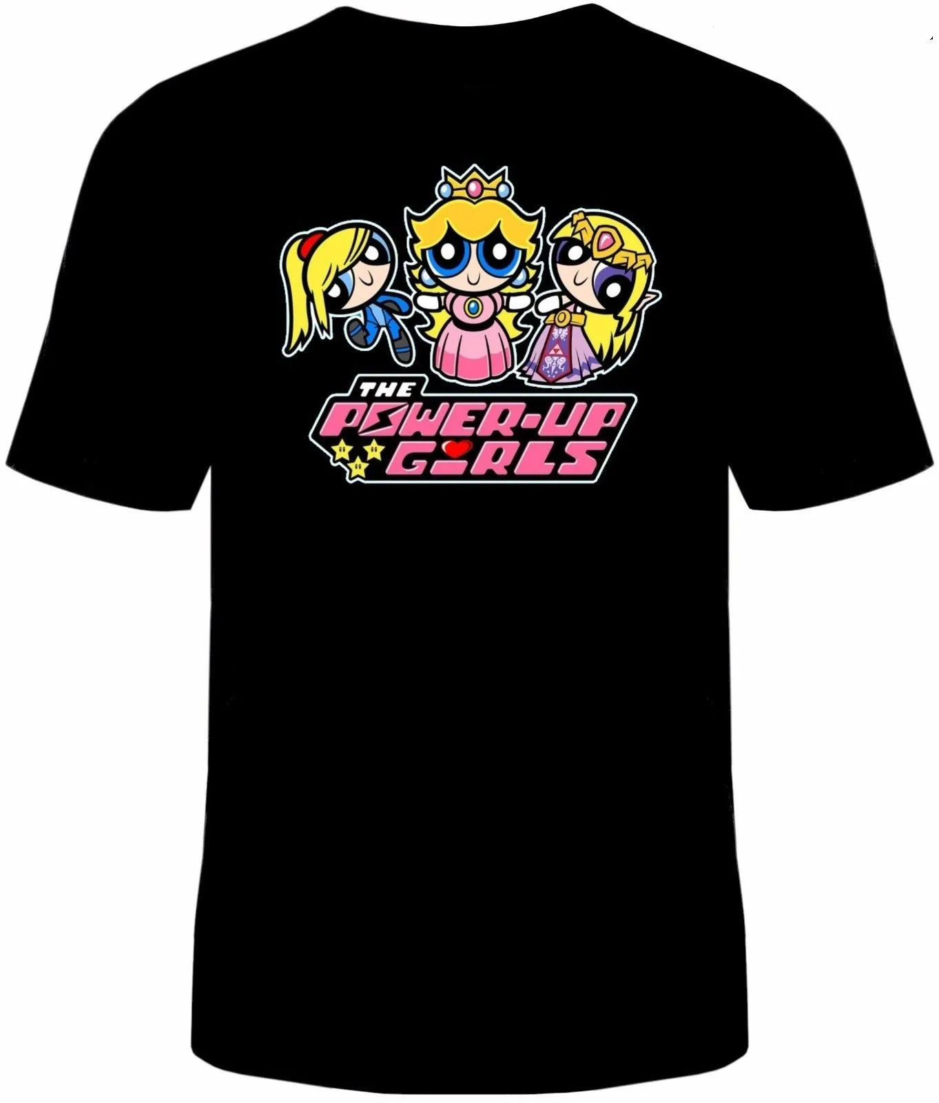 Powepuff Girls Super Mario T Shirt Funny Womens Apparel Video Game New