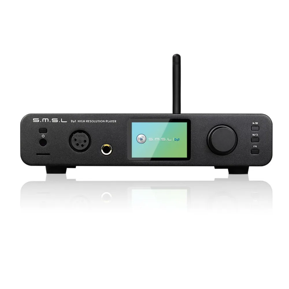 

SMSL DP3 Hifi Audio Music Wifi Player DAC Bluetooth LAN Network USB SD AES Inputs Balanced 6.35MM Headphone Amplifier
