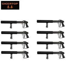 tiptop сценический Прожектор 8 шт. диско СО2 DJ пистолет короткий Мини Размер Свет низкий белый CO2 Газовая распылительная головка сценический эффект бластер