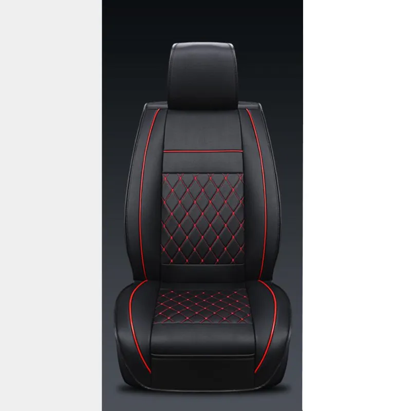Специальные кожаные чехлы для сидений автомобиля для hyundai solaris tucson creta getz i30 i20 accent ix35 аксессуары автостайлинг - Название цвета: 1pc Standard Edition