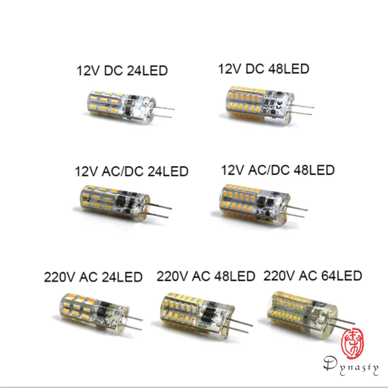 

10Pcs/Lot LED G4 Bulb AC/DC 12V/220V Mini Corn Bulb Replace Traditional of Halogen Bulb For Lighting Fixture Accessories Dynasty