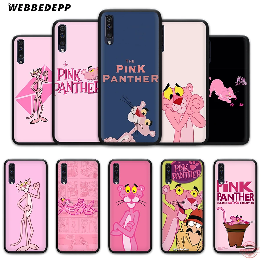 WEBBEDEPP мягкий чехол для телефона с розовой пантерой Samsung A50s A40s A30s A20s A10s A60 A70 M10 M20 M30 M40